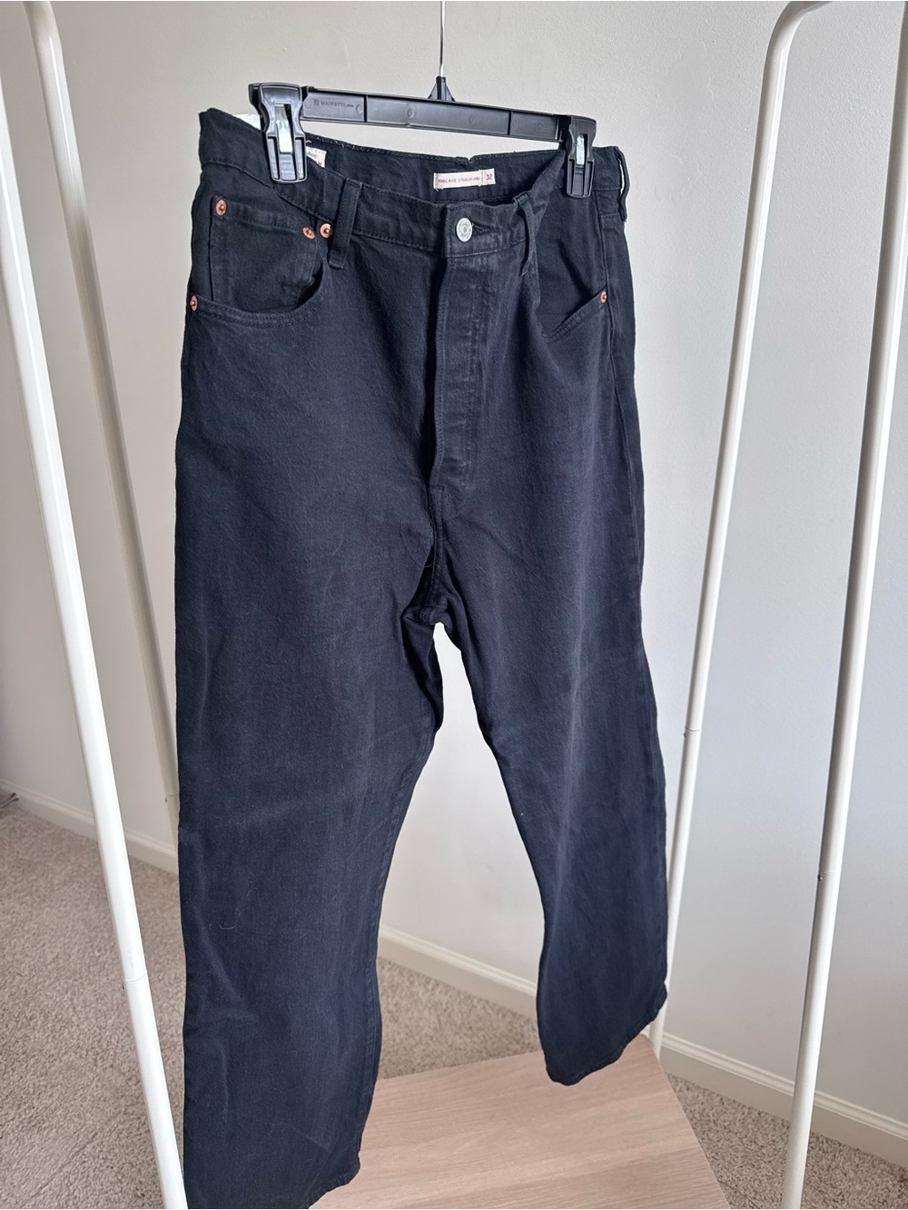 Levi’s Ribcage Straight Black Casual Jeans